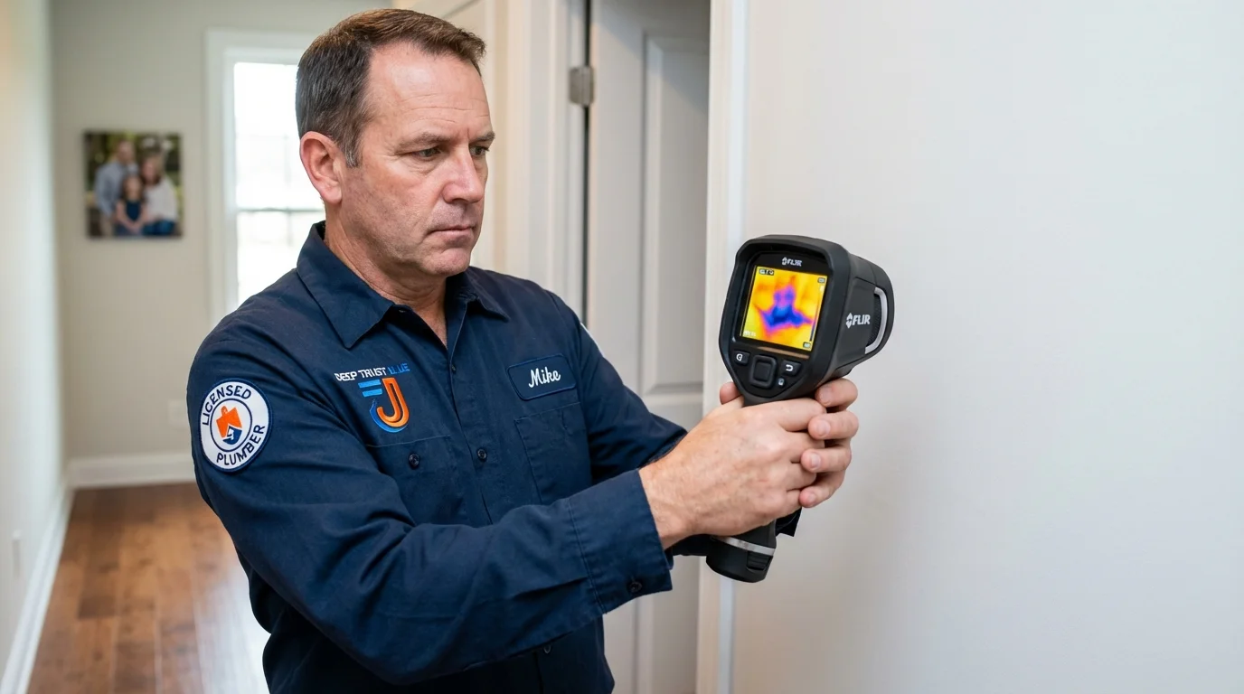Thermal imaging leak detection by Johns Plumbing LLC in Sykesville